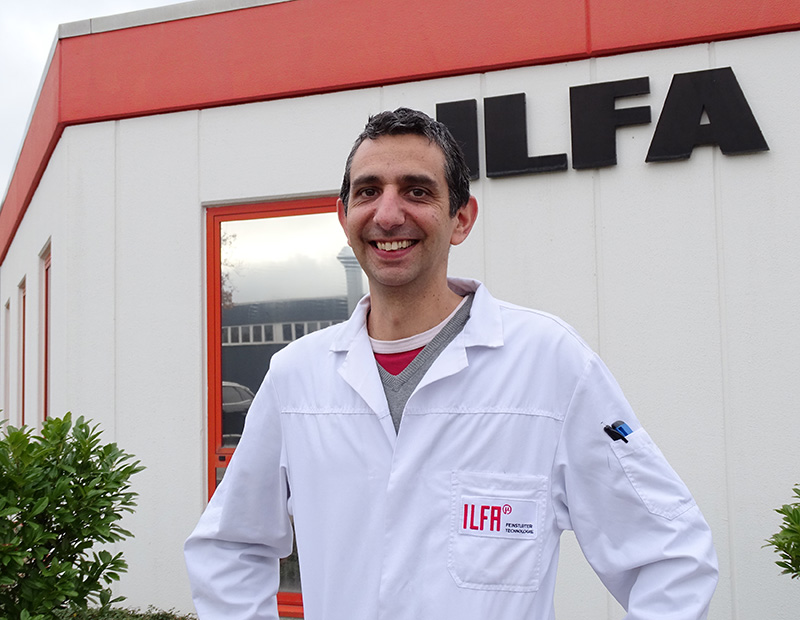 Andy de Kimpe in front of ILFA site