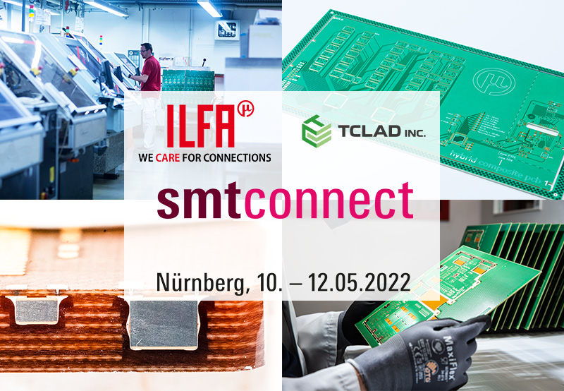 Werbebanner für die SMT Connect in Nürnberg, 10.5.-12.5.2022