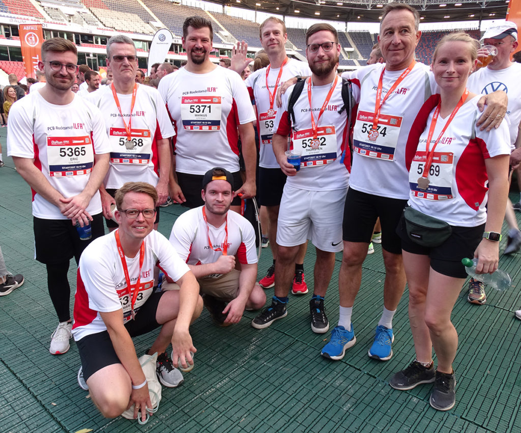 the statisfied ILFA-team after the run