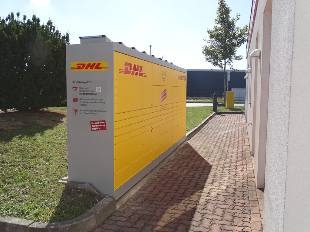 DHL-Packstation auf dem ILFA-Betriebsgelände
